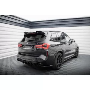 Aggiunte laterali Maxton Design adatte per diffusore su BMW X3 M F97 dopo il 2021, finitura nera lucida-image-6236348