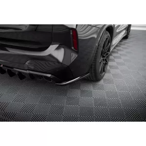 Aggiunte laterali Maxton Design adatte per diffusore su BMW X3 M F97 dopo il 2021, finitura nera lucida-image-6236349