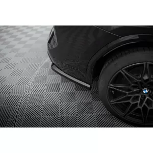 Aggiunte laterali Maxton Design adatte per diffusore su BMW X3 M F97 dopo il 2021, finitura nera lucida-image-6236350