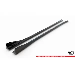 Maxton Design additives suitable for BMW X3 M F97 side skirts after 2021, black lacquer