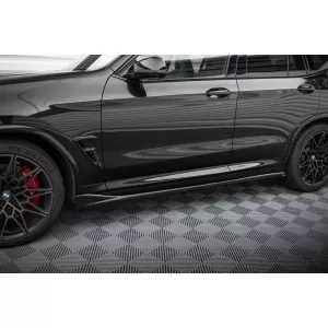 Maxton Design additives suitable for BMW X3 M F97 side skirts after 2021, black lacquer