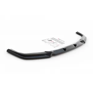 Maxton Design version 1 spoiler suitable for front bumper of BMW X5M F95 after 2018, black lacquer