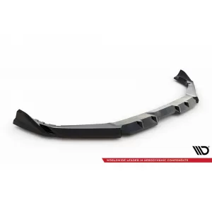 Spoiler Maxton Design versione 1 adatto per paraurti anteriore di BMW X5 M F95 dopo il 2023, laccato nero-image-6236374