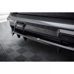 Spoiler Maxton Design adatto per paraurti posteriore di BMW X5 M F95 dopo il 2023, laccato nero-image-6236383