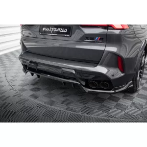 Spoiler Maxton Design adatto per paraurti posteriore di BMW X5 M F95 dopo il 2023, laccato nero-image-6236384