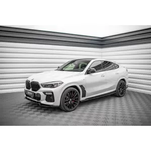 Additivi Maxton Design adatti per minigonne laterali M per BMW X6 G06 dopo il 2020, verniciato di nero-image-6236405