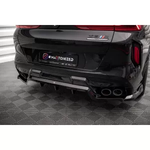 Spoiler Maxton Design adatto per paraurti posteriore di BMW X6M F96 dopo il 2020, laccato nero-image-6236422