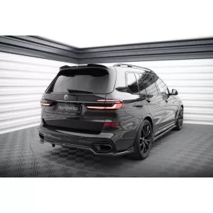 Spoiler Maxton Design adatto per BMW X7 G07 con pacchetto M dopo il 2022, laccato nero-image-6236432