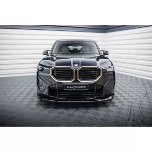 Spoiler versione 1 Maxton Design adatto per paraurti anteriore di BMW XM G09 dopo il 2022, laccato nero-image-6236449