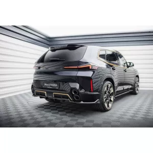 Spoiler Maxton Design adatto per paraurti posteriore di BMW XM G09 dopo il 2022, verniciato di nero-image-6236458