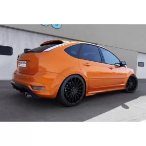 Maxton Design diffuser suitable for rear ST bumper of Ford Focus hatchback 2007-2011, black lacquer