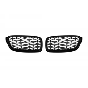 image-59-Diamond stílusú hűtőrács fekete lakk BMW 3-as F30 sedan, F31 touring 2012-2018 modellekhez