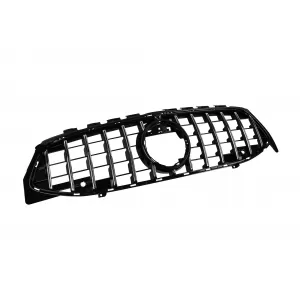 Griglia tipo GT cromata/nera adatta per Mercedes CLA C118 2019-2023 con apertura per telecamera-image-6236883