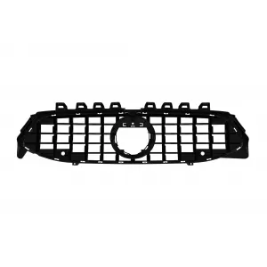 Griglia tipo GT cromata/nera adatta per Mercedes CLA C118 2019-2023 con apertura per telecamera-image-6236884