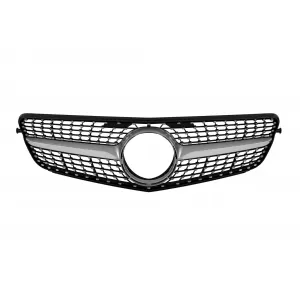 image-66-Króm/szürke diamond hűtőrács Mercedes C-osztály W204 sedan, kombi, coupe 2007-2014