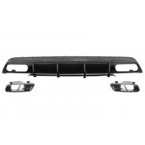 Difusor Aire Parachoques Escape para Mercedes Clase A W176 A45 Facelift Diseño Carbono Film-image-6236959