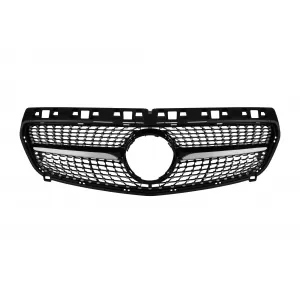 image-74-Króm/fekete diamond hűtőrács Mercedes A-osztály W176 2013-2015