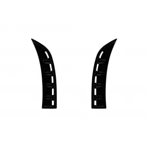 Aero add-ons suitable for front A Design-Line bumper of Mercedes CLA C118 after 2019, black lacquer