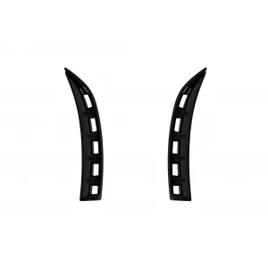 Aero add-ons suitable for front A Design-Line bumper of Mercedes CLA C118 after 2019, black lacquer