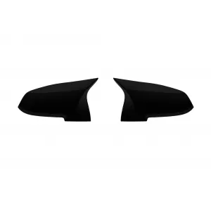 image-75-M-style mirror caps suitable for BMW 1 Series F20, 2 Series F22, 3 Series F30, 3 Series GT F34, 4 Series F32, F33, F36, i3, X1 E84, gloss black