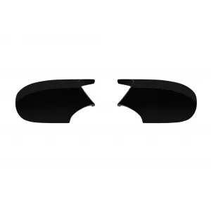 image-76-M-type mirror caps suitable for BMW 1 Series E87 2009-2011, E82, E88 2010-2013, 3 Series E90 sedan, E91 touring 2009-2011, E92 coupe, E93 convertible 2010-2013, black lacquer