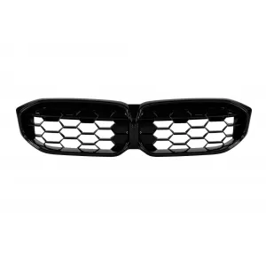 Iconic Glow reni illuminati di tipo diamante adatti per BMW Serie 3 G20, G21 dopo il 2023, laccato nero-image-6237145