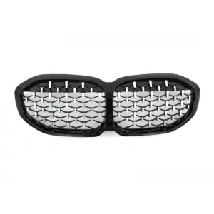 image-15-Diamond stílusú hűtőrács króm/fekete BMW 1-es F40 2019-től