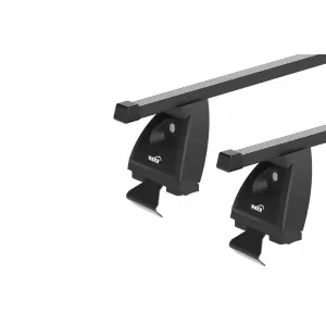 Hakr series Rods crossbar set suitable for Skoda Octavia Liftback 2004-2012 for the model without factory roof rails, black, 2 pieces