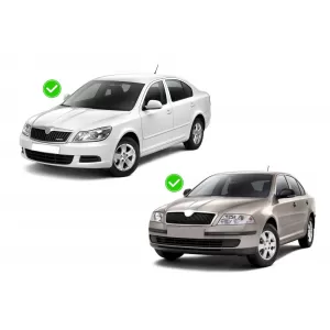 Hakr series Rods crossbar set suitable for Skoda Octavia Liftback 2004-2012 for the model without factory roof rails, black, 2 pieces