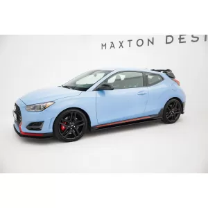 Accessori Maxton Design Street Pro tipo adatti per Hyundai Veloster N 2018-2022, nero opaco-image-6237428