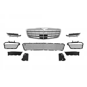 Un pacchetto di design tipo S63 adatto per Mercedes S-Class W221 a passo lungo 2006-2013 con minigonne laterali-image-6237505
