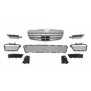Un pacchetto di design tipo S65 adatto per Mercedes S-Class W221 a passo lungo 2006-2013 con minigonne laterali-image-6237516