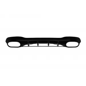 Diffusore tipo CLA45 con terminali neri adatto per paraurti posteriore A Design su Mercedes CLA C118 dopo il 2019, laccato nero, -oo--oo--image-6237554