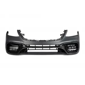 Pacchetto tuning tipo 63 adatto per Mercedes Classe S W222 2017-2020 con terminali di scarico neri, passo lungo-image-6237626