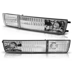 Set de semnale de tuning potrivit pentru VW Golf III 1991-1997/Vento 1992-1998 cu bază cromată stânga + dreapta