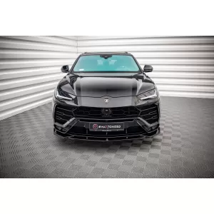 Spoiler versione 2 Maxton Design adatto per paraurti anteriore di Lamborghini Urus MK1 dopo il 2018, laccato nero-image-6237703