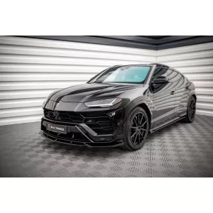 Spoiler versione 2 Maxton Design adatto per paraurti anteriore di Lamborghini Urus MK1 dopo il 2018, laccato nero-image-6237705