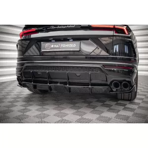 Spoiler Maxton Design adatto per paraurti posteriore di Lamborghini Urus MK1 dopo il 2018, laccato nero-image-6237712