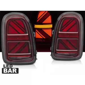 Set di luci posteriori a LED per tuning adatto per Mini Cooper Countryman F60 2016-2020 con base rossa, con funzione 