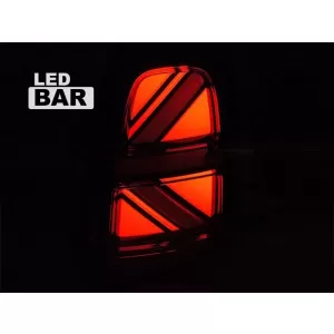 Set di luci posteriori a LED per tuning adatto per Mini Cooper Countryman F60 2016-2020 con base rossa, con funzione 