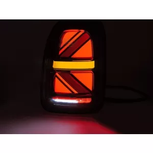Set di luci posteriori a LED per tuning adatto per Mini Cooper Countryman F60 2016-2020 con base rossa, con funzione 