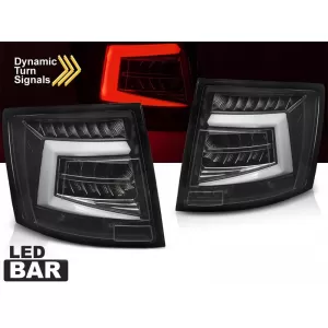 Set di luci posteriori a LED adatto per Skoda Octavia Combi 2012-2016, per il modello con luci posteriori a LED di fabbrica, con base nera, sinistra e destra-image-6237834