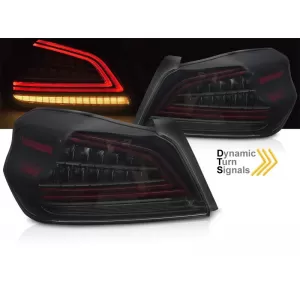 Set di luci posteriori a LED adatto per Subaru WRX 2014-2021, base fumé, sinistra e destra-image-6237865