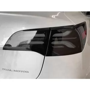Set di luci posteriori a LED adatto per Tesla Model 3 dopo il 2017, con base fumé, sinistra e destra-image-6237881
