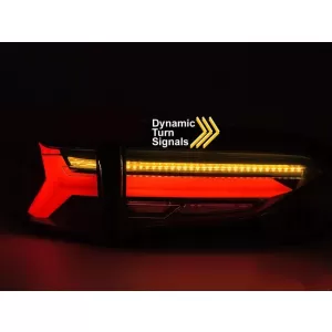 Kit di luci posteriori LED tuning adatto per Toyota Rav4 dopo il 2019, base nera, con indicatori di direzione dinamici, sinistro e destro-image-6237892