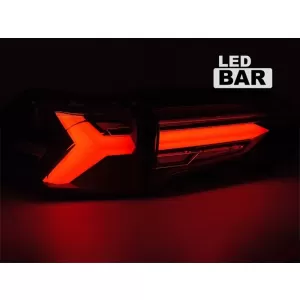 Kit di luci posteriori LED tuning adatto per Toyota Rav4 dopo il 2019, base nera, con indicatori di direzione dinamici, sinistro e destro-image-6237893