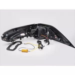 Kit di luci posteriori LED tuning adatto per Toyota Rav4 dopo il 2019, base nera, con indicatori di direzione dinamici, sinistro e destro-image-6237895