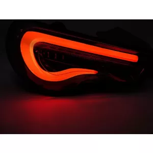 Set di luci posteriori LED tuning adatto per Toyota GT86 2012-2021 con base rossa, sinistra e destra-image-6237904