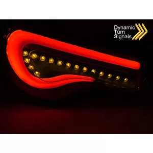 Set di luci posteriori LED tuning adatto per Toyota GT86 2012-2021 con base fumé, sinistra e destra-image-6237918