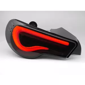 Set di fanali posteriori LED tuning adatto per Toyota GT86 2012-2021 con base nera fumé, sinistro e destro-image-6237930
